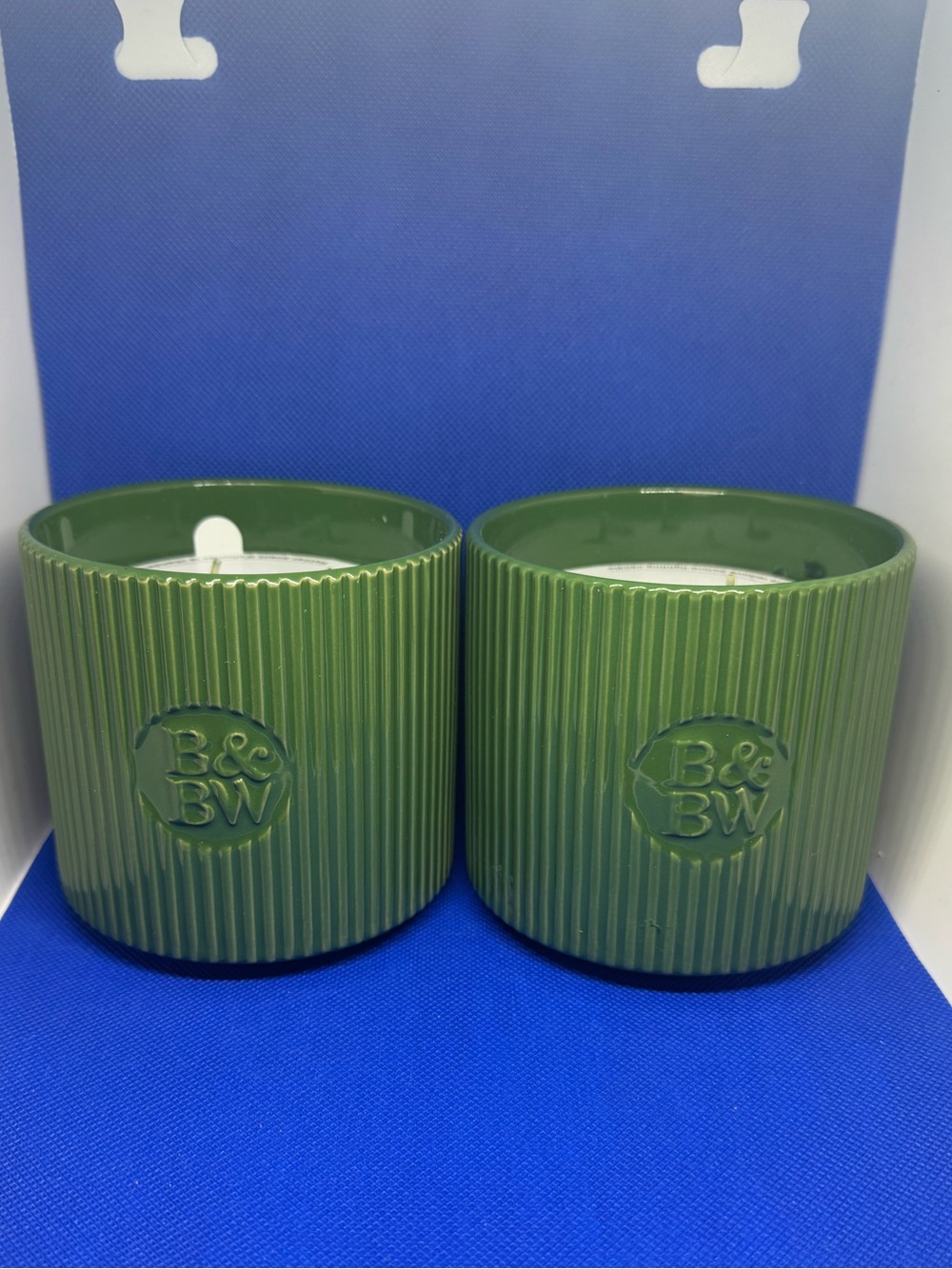 2 Fresh Balsam Candles in Decorative Jars New BBW